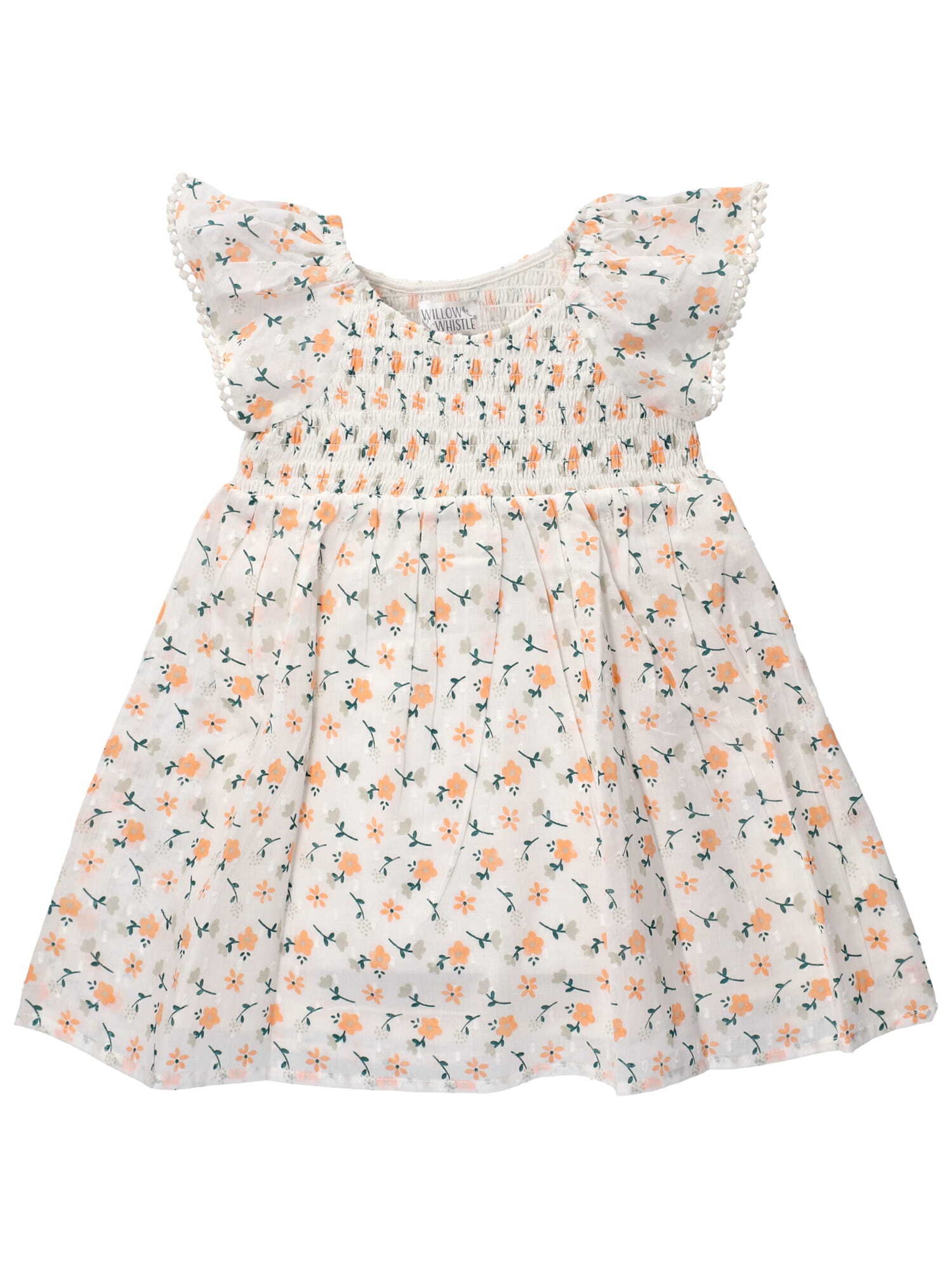 Rock a Bye Baby Boutique Kleid 'Blume' in Weiß: Vorderseite