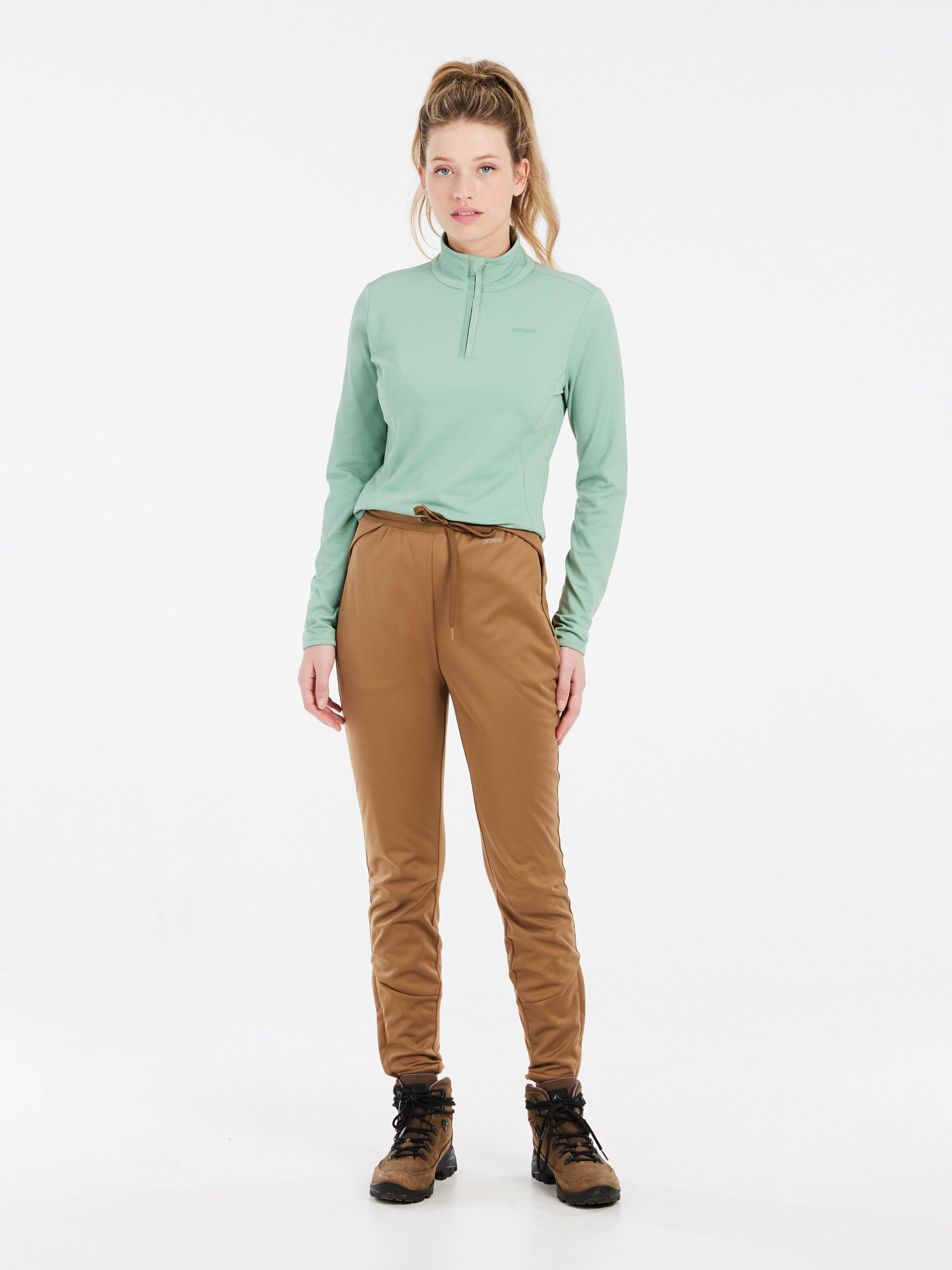 PROTEST Athletic Sweatshirt 'REFABRIZ' in Green