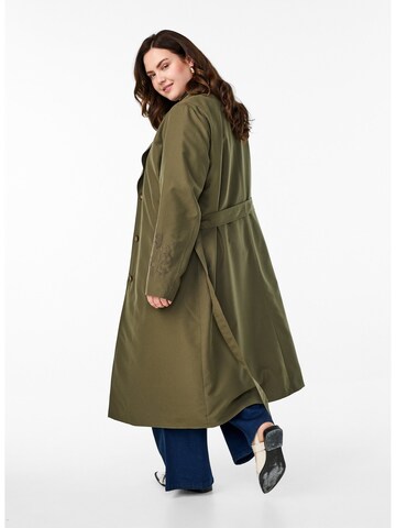Zizzi Between-seasons coat 'Msaga' in Green