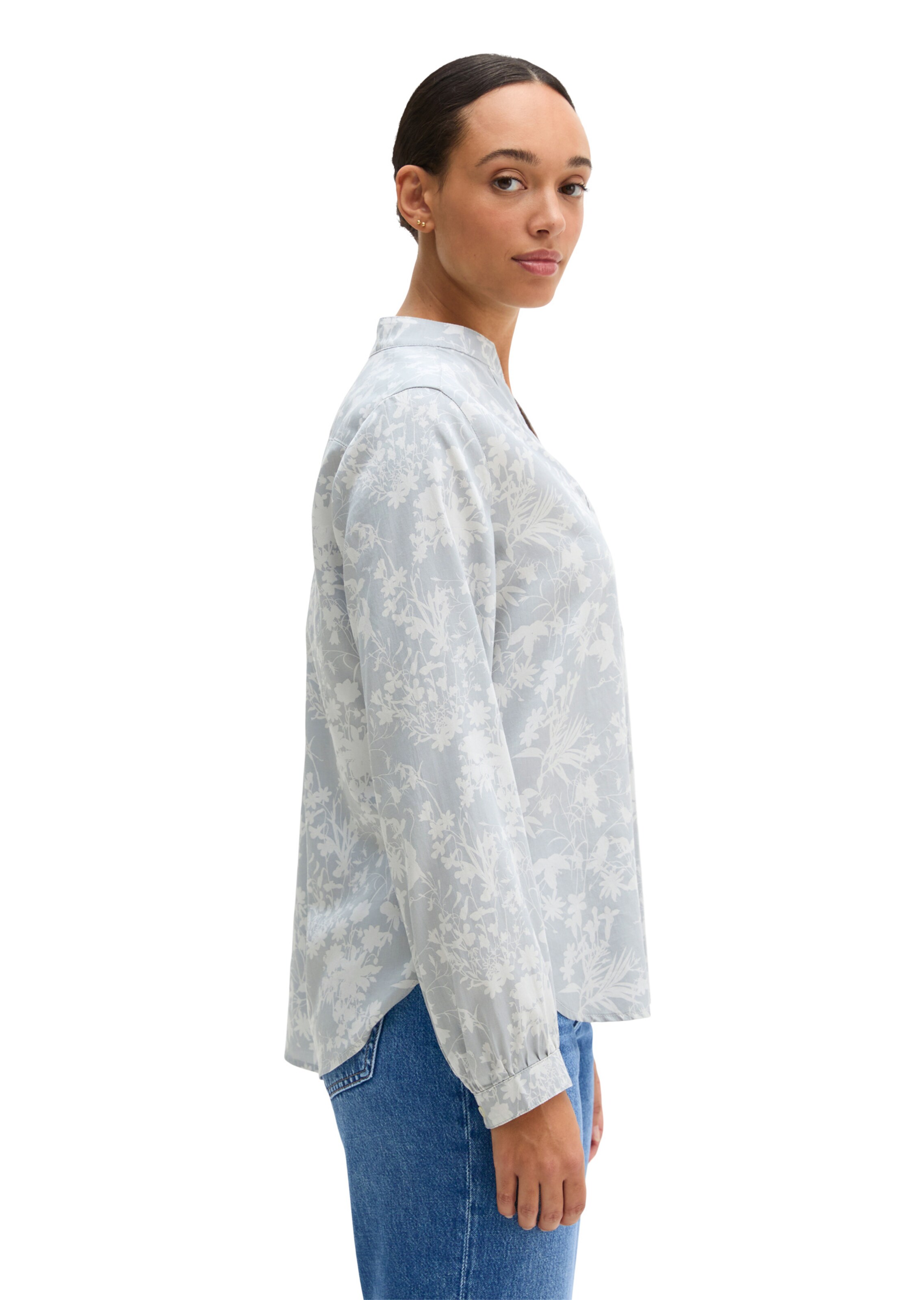 Marc O'Polo Blouse in Blauw: zijkant