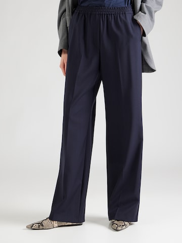 Wide leg Pantaloni con piega frontale 'MALLO' di Weekend Max Mara in blu: frontale