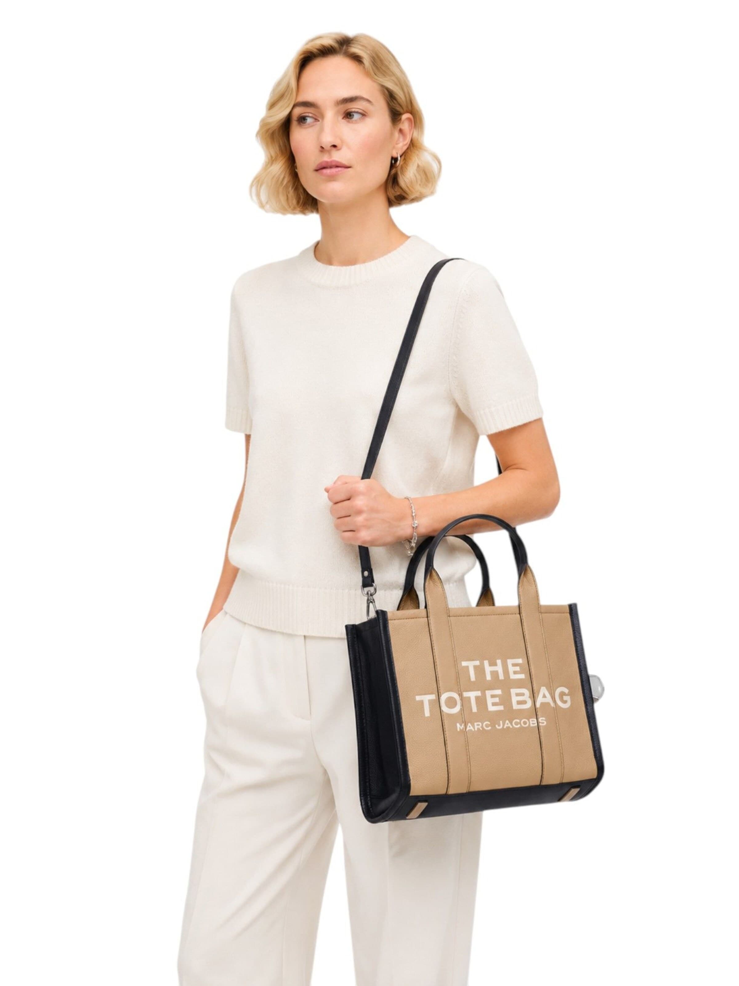 Borsa a mano 'Medium Tote' di Marc Jacobs in beige: frontale