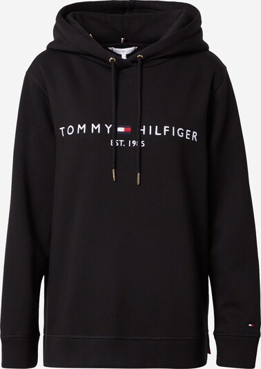 TOMMY HILFIGER Sweatshirt 'TH ESS HILFIGER HOODIE LS' in schwarz, Produktansicht