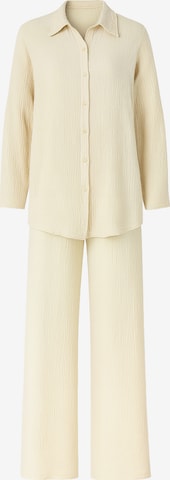 Elara Hosenanzug in Beige: Vorderseite