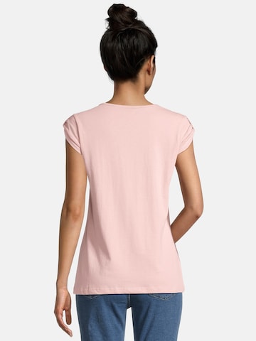 salzhaut Shirt 'BIIKE - FISCHKOPP DIGGA' in Roze