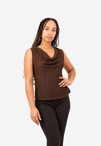 Top di Elara in marrone