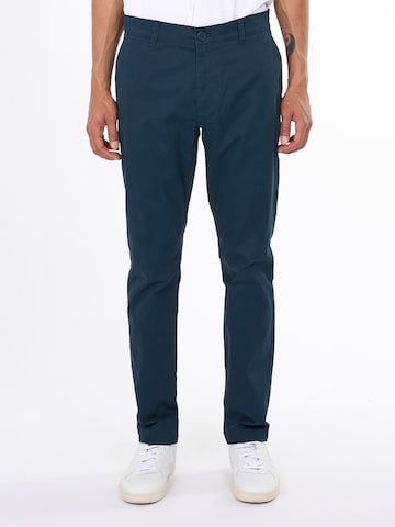 KnowledgeCotton Apparel Regular Hose 'LUCA' in Blau: predná strana