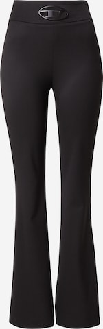 Evazați Pantaloni 'ERSEUS' de la DIESEL pe negru: față