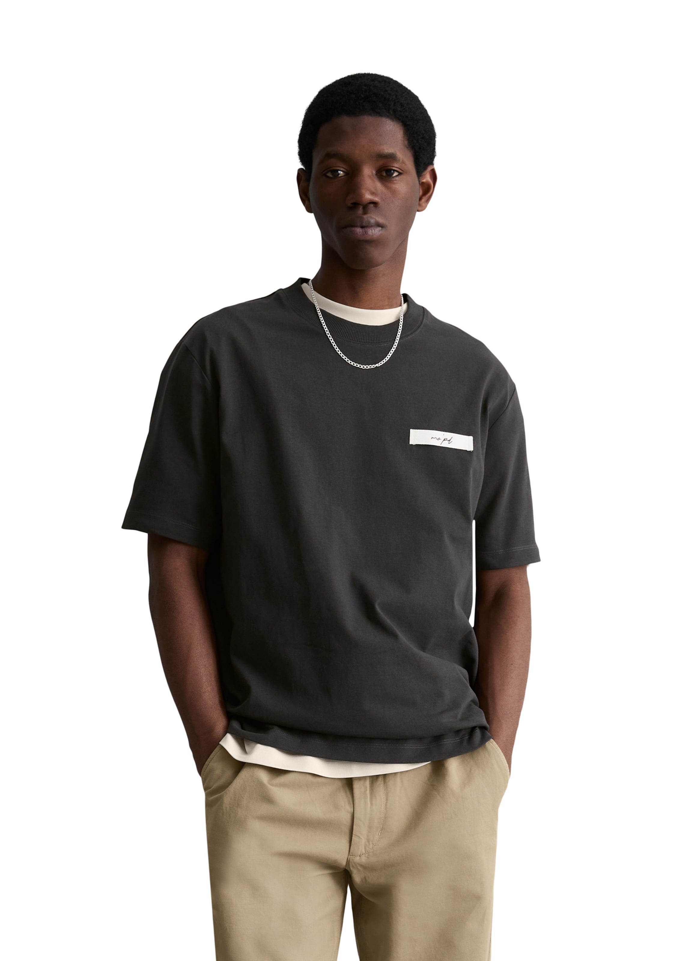 T-Shirt 'DfC' Marc O'Polo DENIM en gris : devant