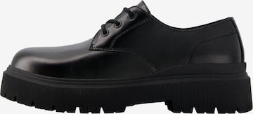 Bershka Lace-Up Shoes in Black