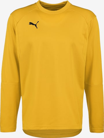 PUMA Athletic Sweatshirt in Yellow: front