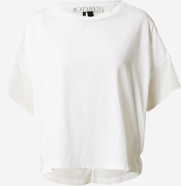 T-shirt 10Days en blanc : devant