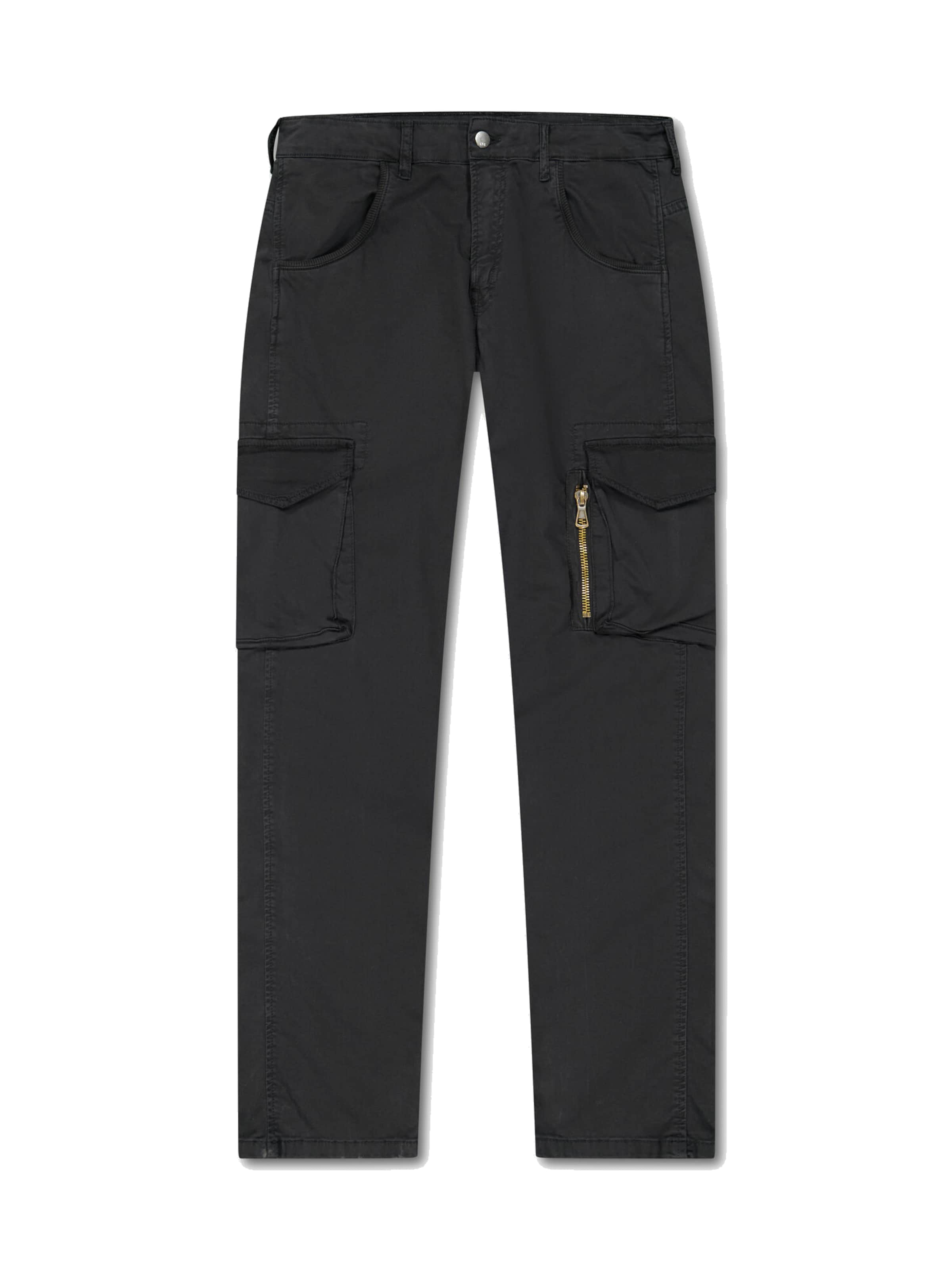 Regular Pantalon cargo 'BULLET' Le Temps Des Cerises en noir : devant