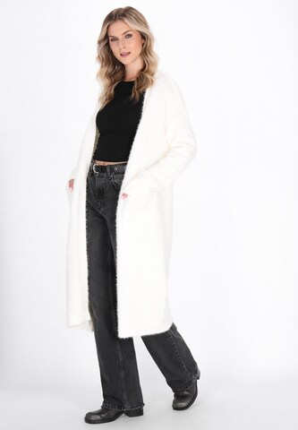 DreiMaster Vintage Gebreid vest 'Vintage' in Wit