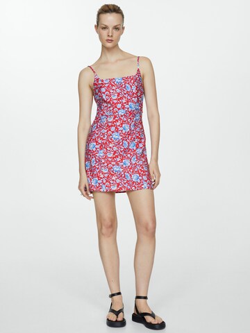 MANGO Beach dress 'Concha' in Red: front