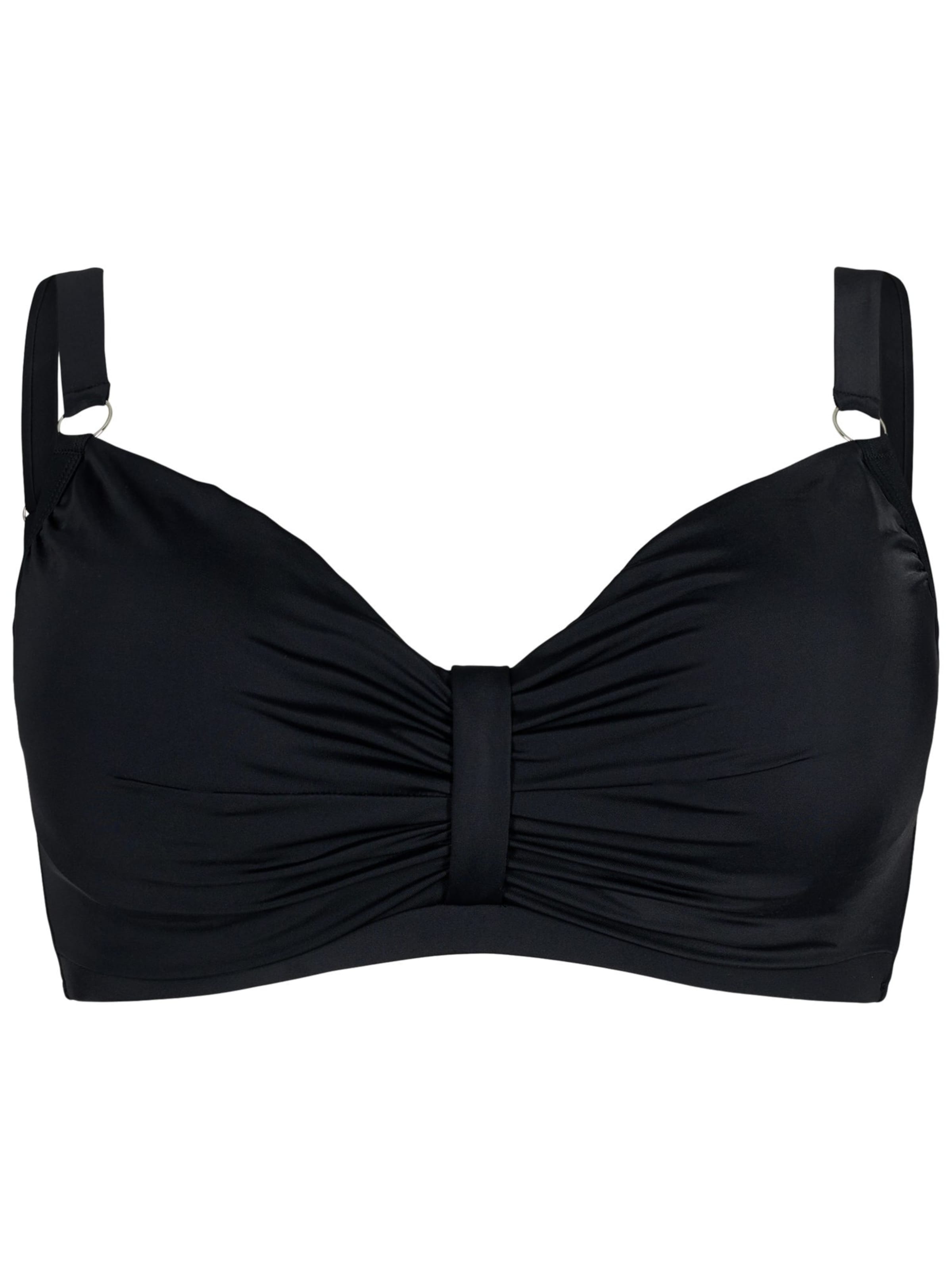 Top per bikini di Swim by Zizzi in nero: frontale