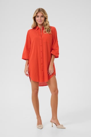 Kaffe Blusenkleid in Rot