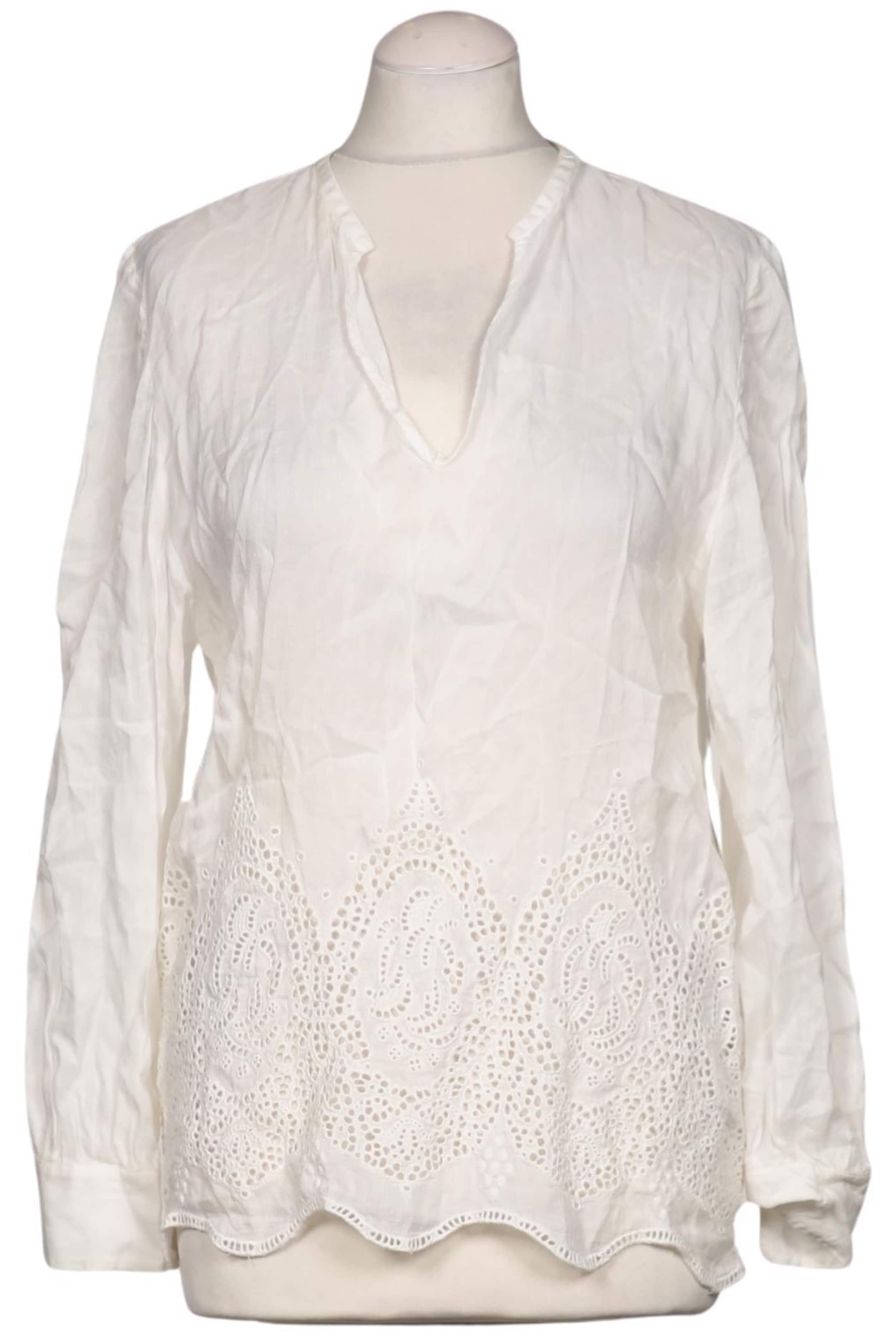 Massimo Dutti Bluse S in Weiß: Vorderseite
