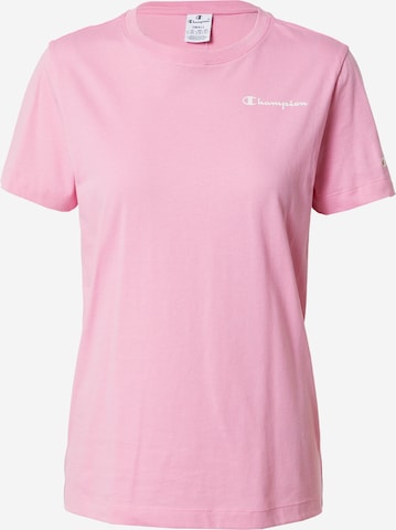 Tricou de la Champion Authentic Athletic Apparel pe roz: față