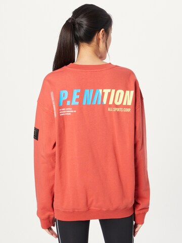 P.E Nation - Sweatshirt 'DENIZEN' em vermelho