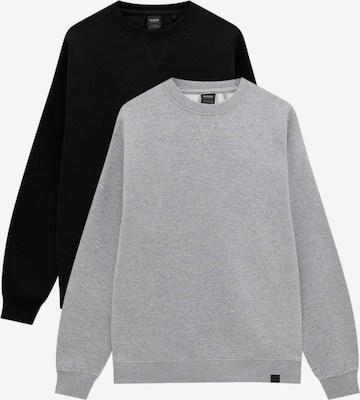 Pull&Bear Sweatshirt in Grijs: voorkant