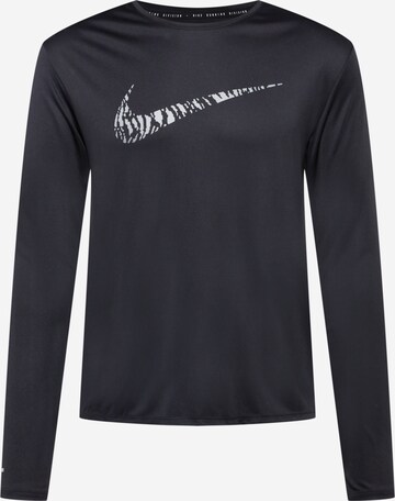 NIKE Sportshirt 'Run Division Miler' in Schwarz: predná strana