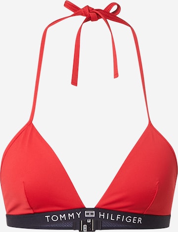 Tommy Hilfiger Underwear Triangle Bikini Top in Red: front