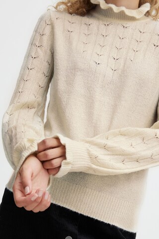 b.young Strickpullover in Beige