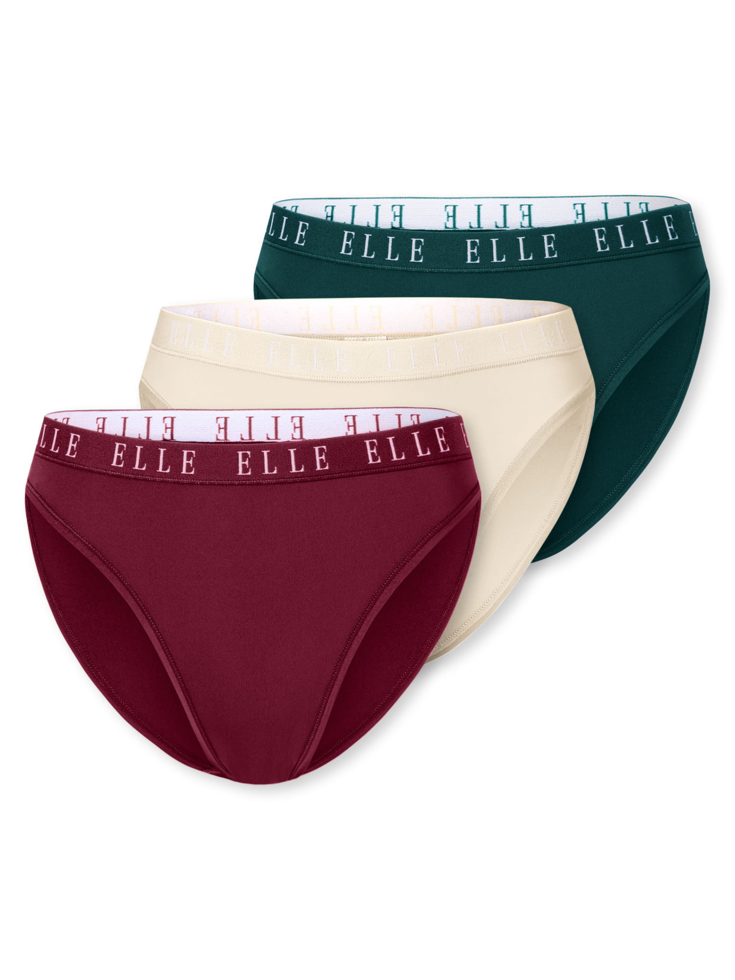 ELLE Slip ' Logo ' in Beige: front