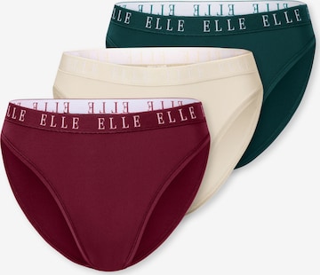 ELLE Slip ' Logo ' in Beige: voorkant