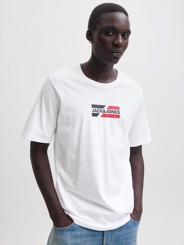 T-Shirt 'JWHCorp' JACK & JONES en blanc