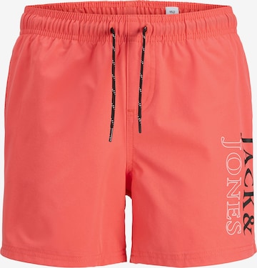 Jack & Jones Junior Плавательные шорты 'JPSTMAUI' в Оранжевый: спереди