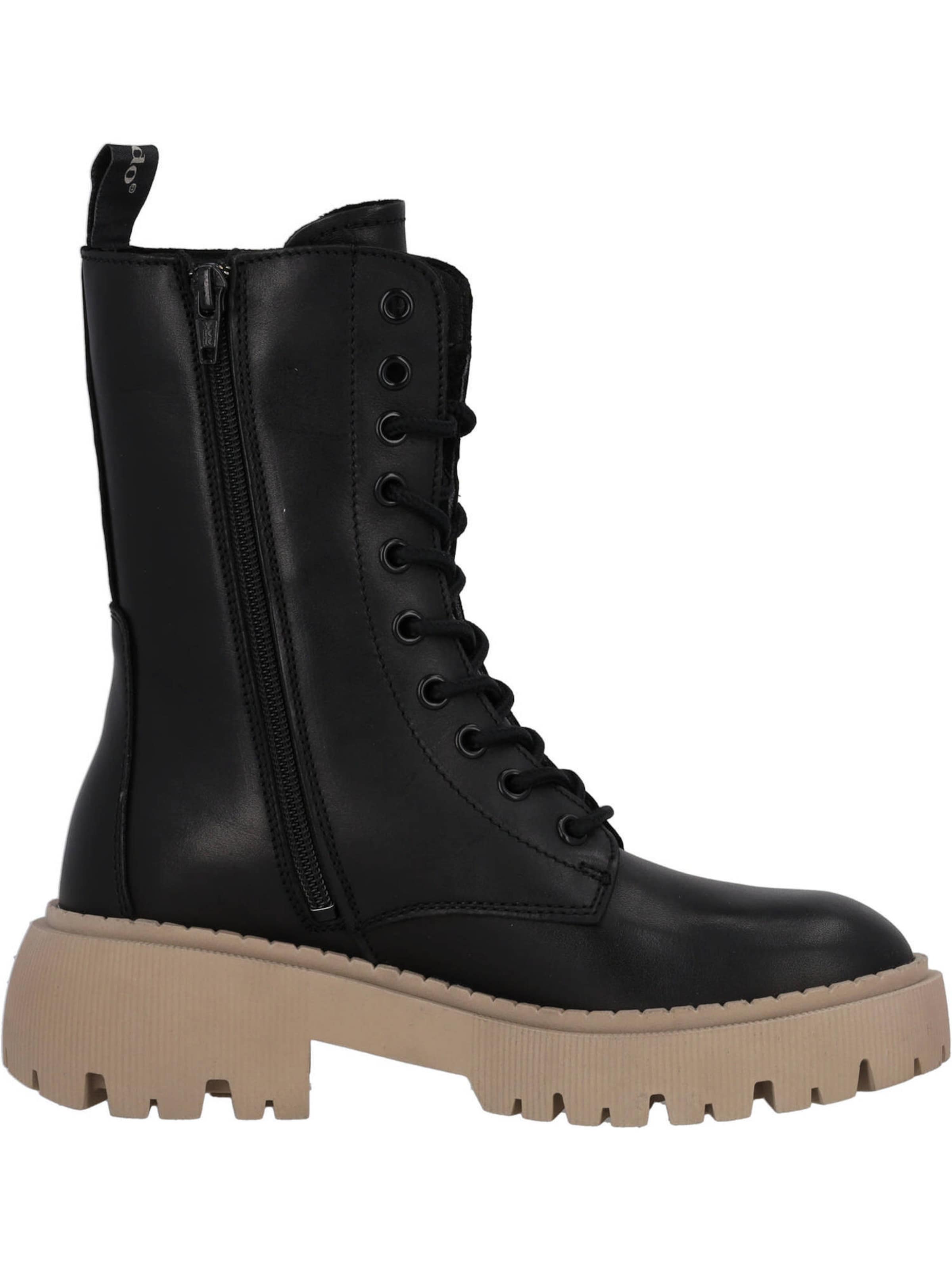 Palado Šnurovacie členkové čižmy 'Delos' - Čierna