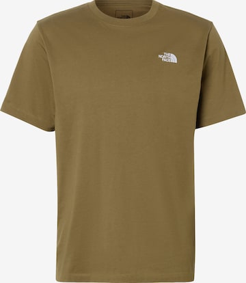 THE NORTH FACE Футболка 'Evolution Simple Dome' в Зеленый: спереди