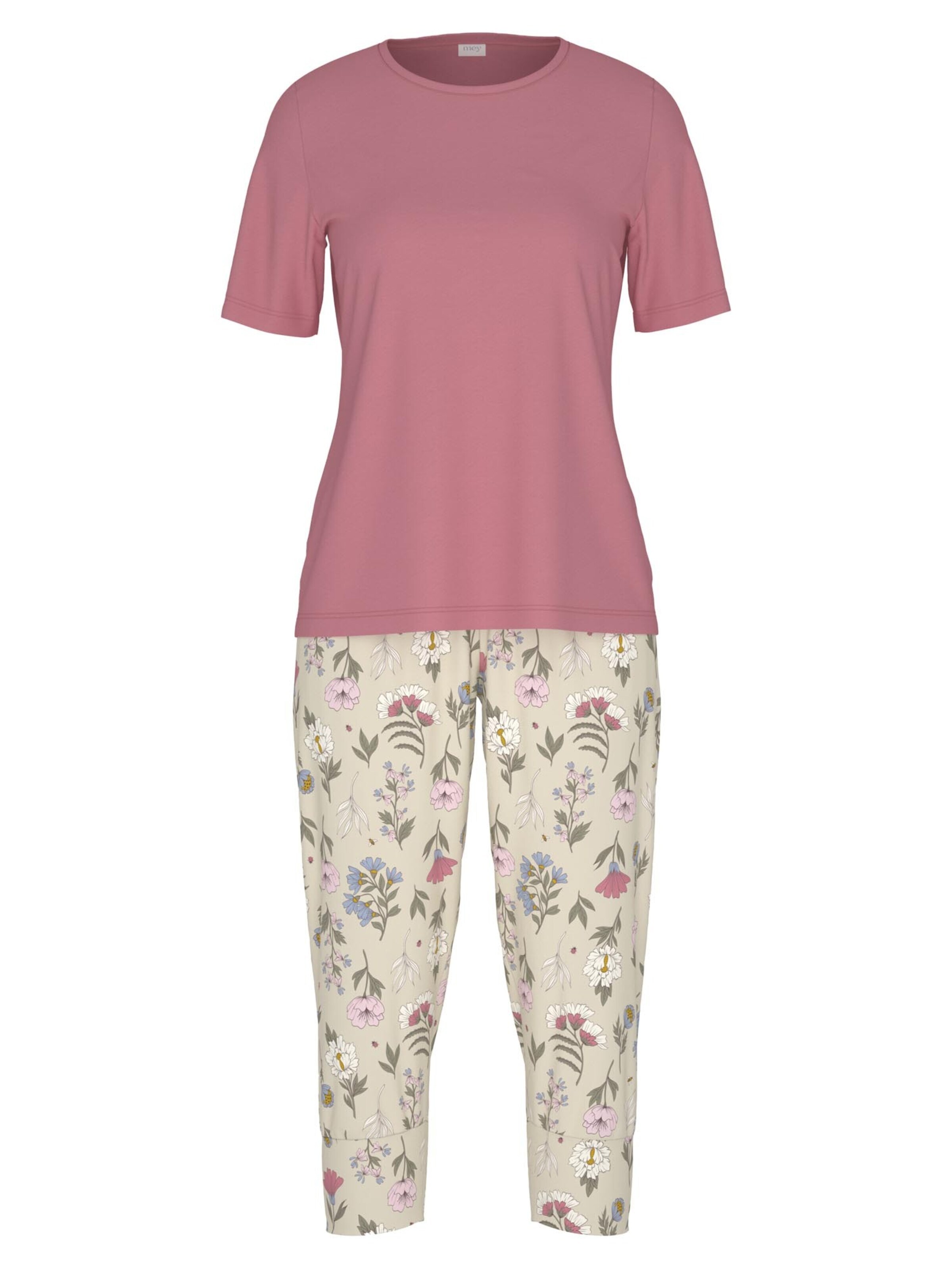 Mey Pyjama 'Botanic'‌‌ in Mischfarben: Vorderseite