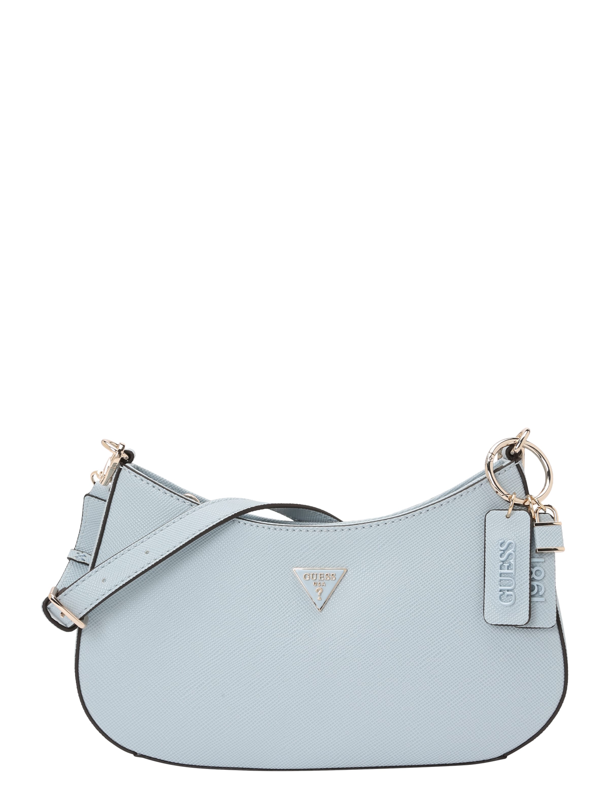 GUESS Torba za čez ramo 'NOELLE II TOP ZIP SHOULDER BAG' | modra barva: sprednja stran