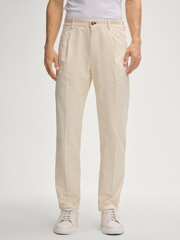 JOOP! Jeans Loose fit Pleat-front trousers 'Lead' in Beige: front