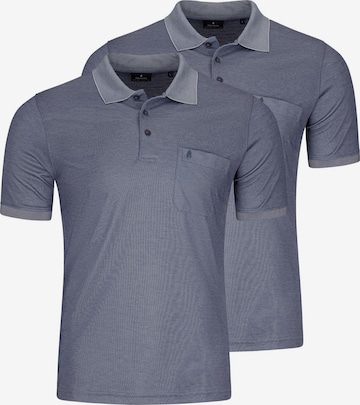 Ragman Shirt 'Basic' in Blue: front
