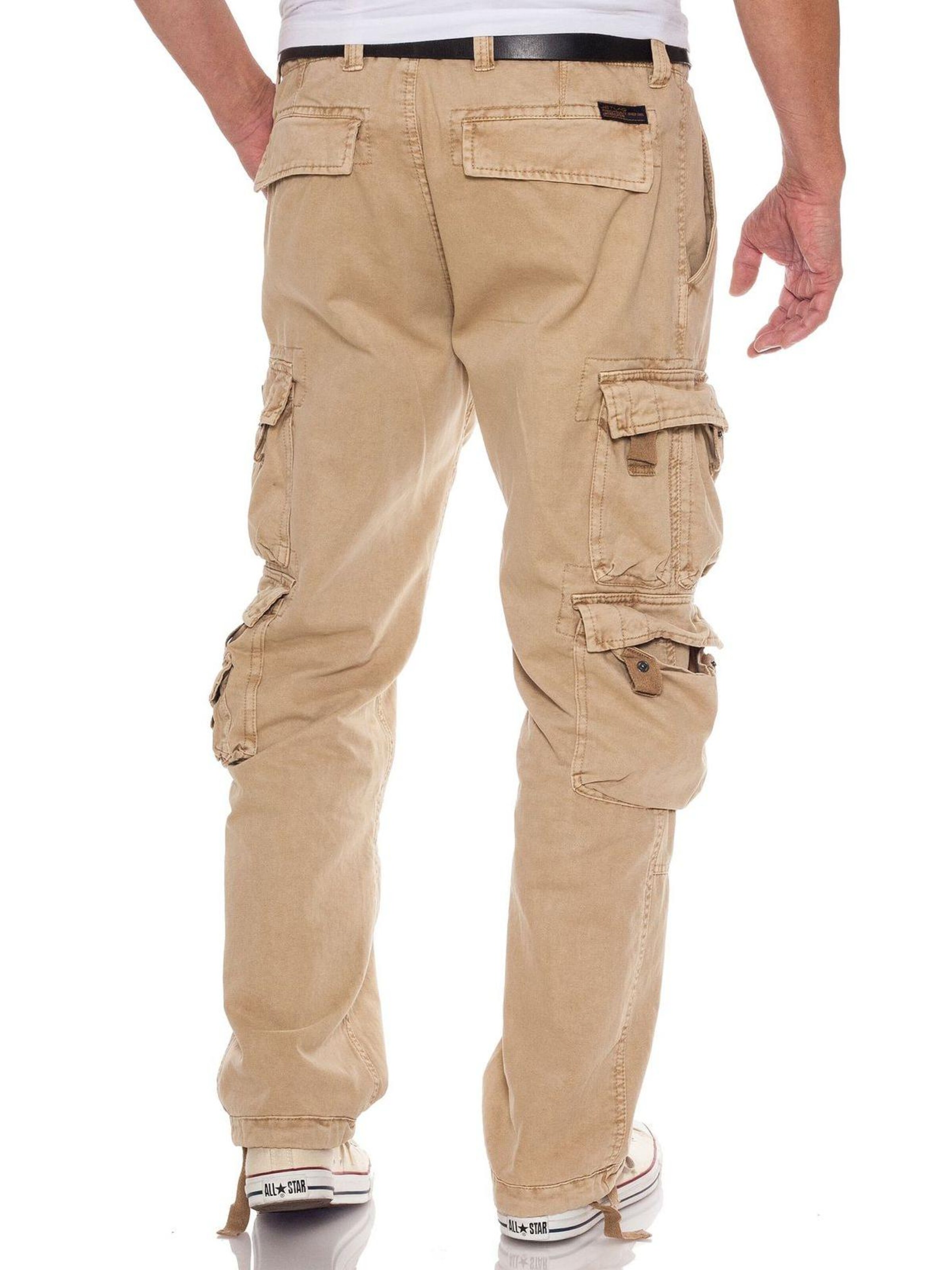JETLAG Regular Cargohose‌‌‌‌‌‌ in Beige