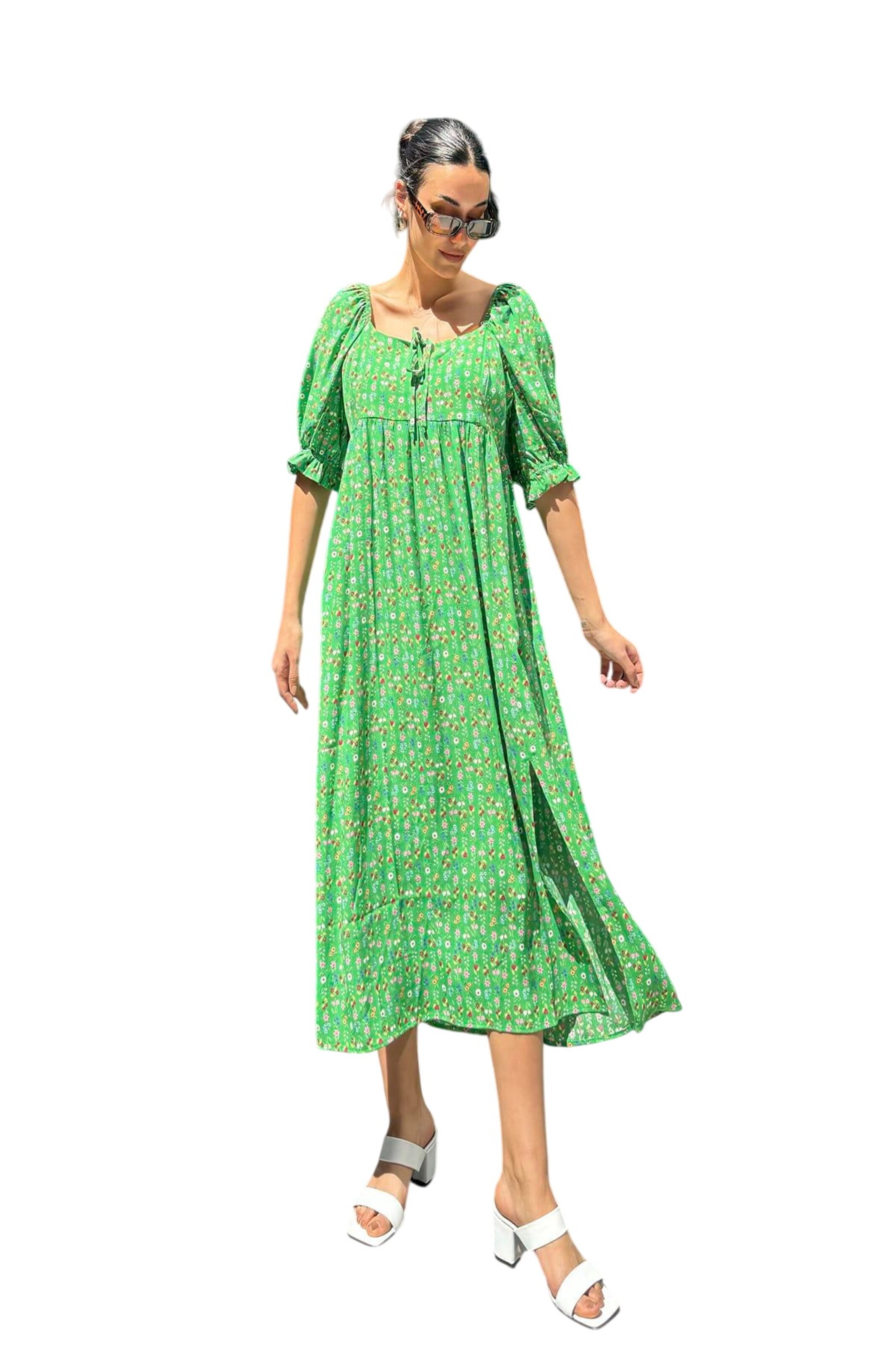 For You Moda Dress in Green