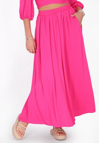 IZIA Skirt in Pink: front