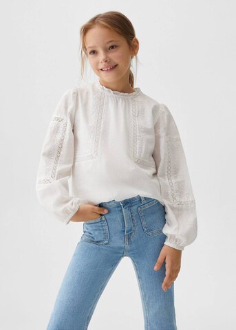 MANGO KIDS Flared Jeans i blå