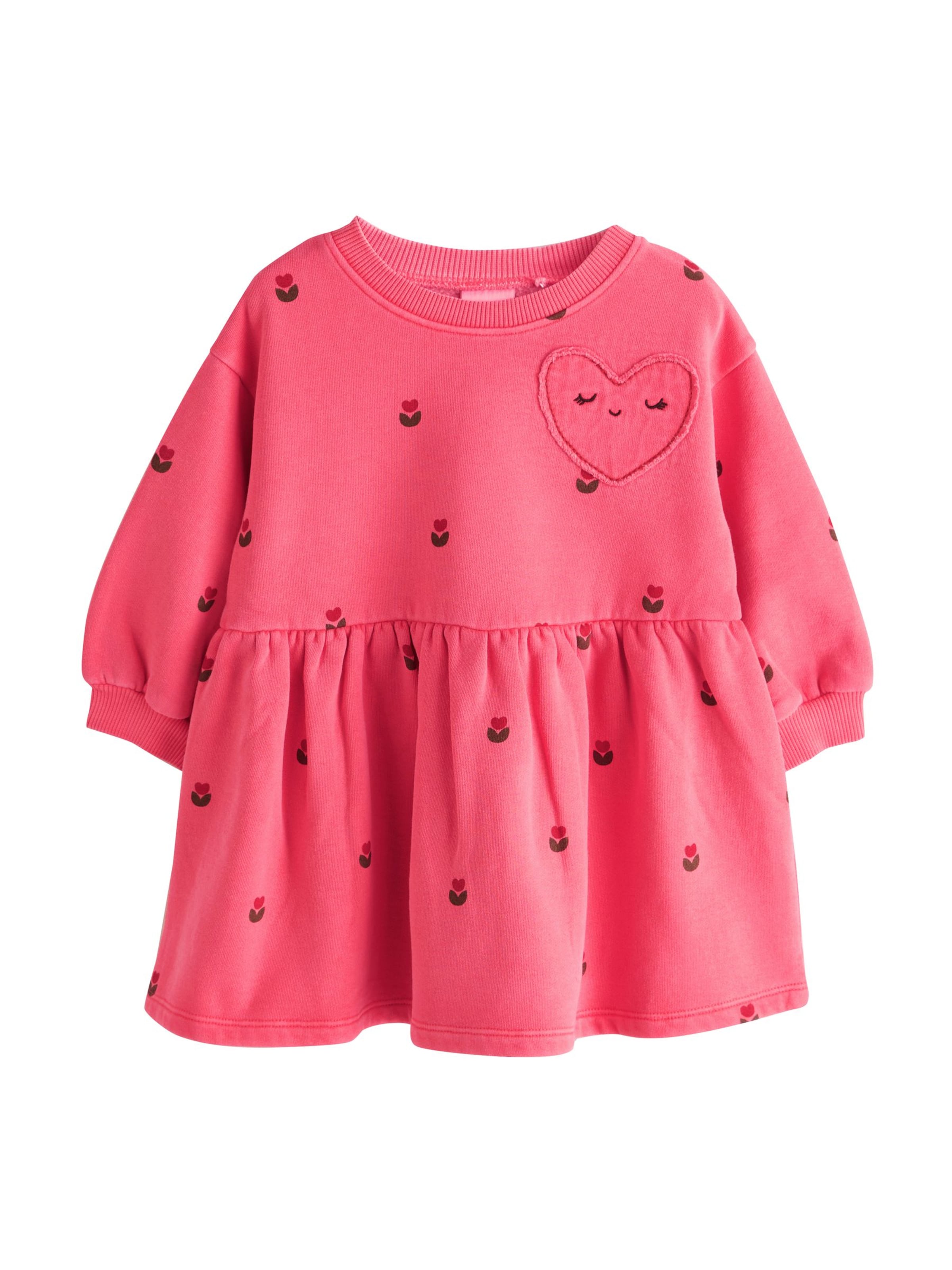 Next Платье в Ярко-розовый: спереди