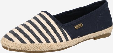 TOM TAILOR Espadrilky – modrá: přední strana