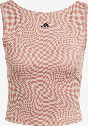 ADIDAS PERFORMANCE Sports top 'Print Clash ' in Light brown / Black / White, Item view
