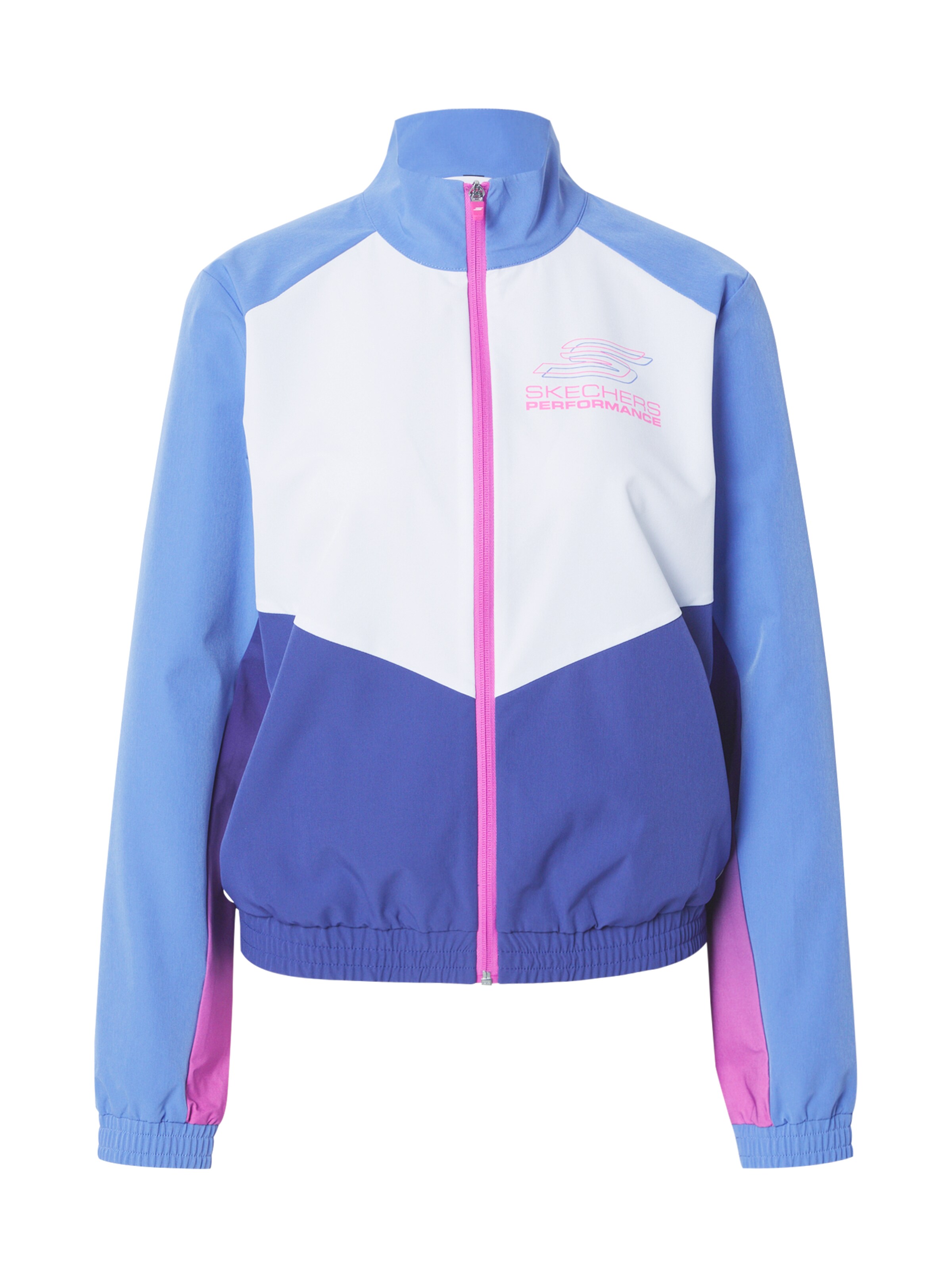 SKECHERS Tréningová bunda 'Peak' - Biela: predná strana