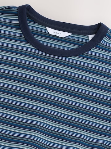 Next - Camisa 'N. Premium' em azul