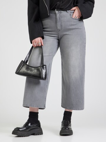 Wide leg Jeans 'CARADISON' di ONLY Carmakoma in grigio: frontale