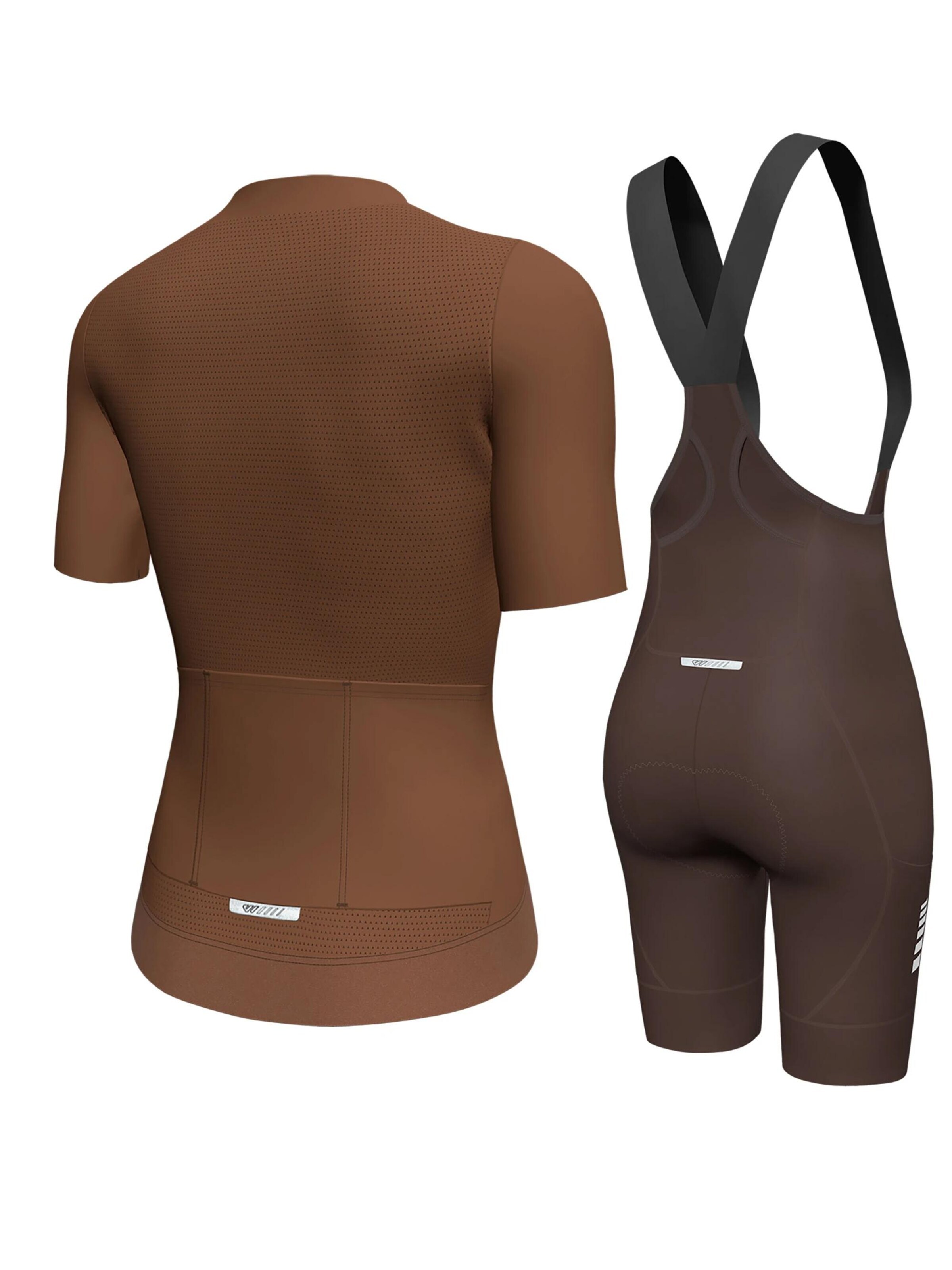WULIBIKE - Ropa para correr 'Wulibike Radsport-Set 'Monochrome Earth' in Braun' en marrón