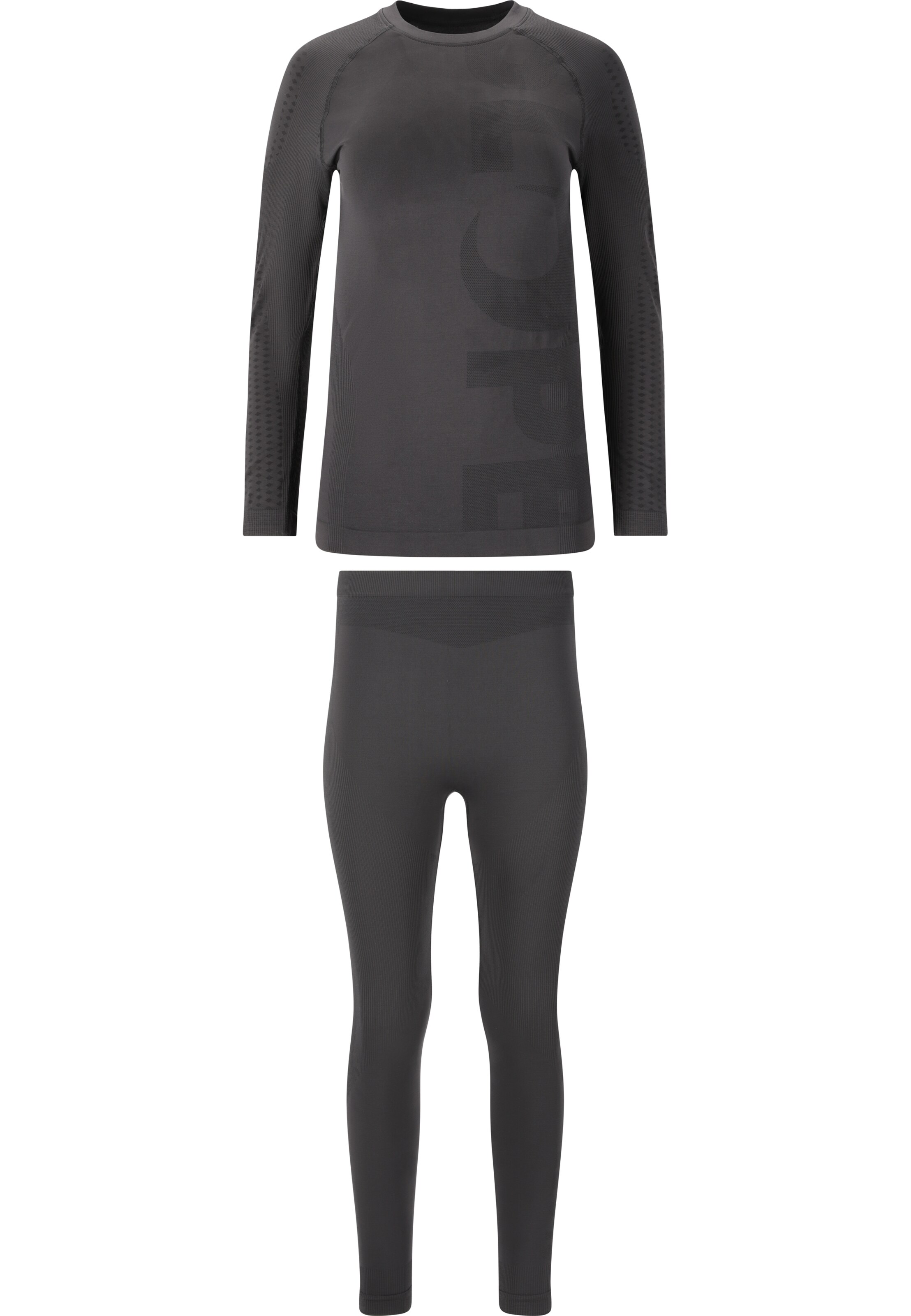 SLOPE Funktionswäsche-Set 'Nuni' in Grau: Vorderseite